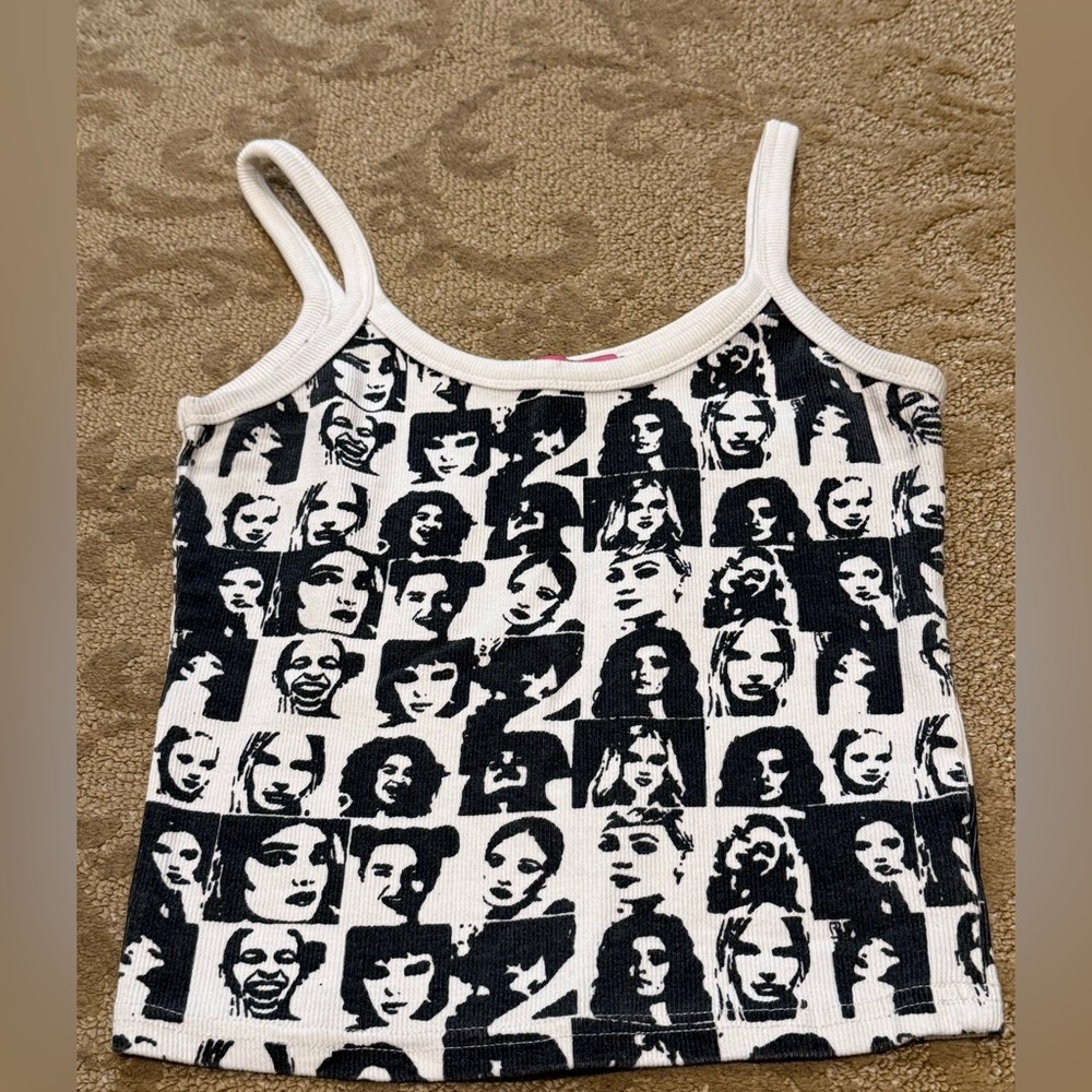 Edikted XS tank top with faces